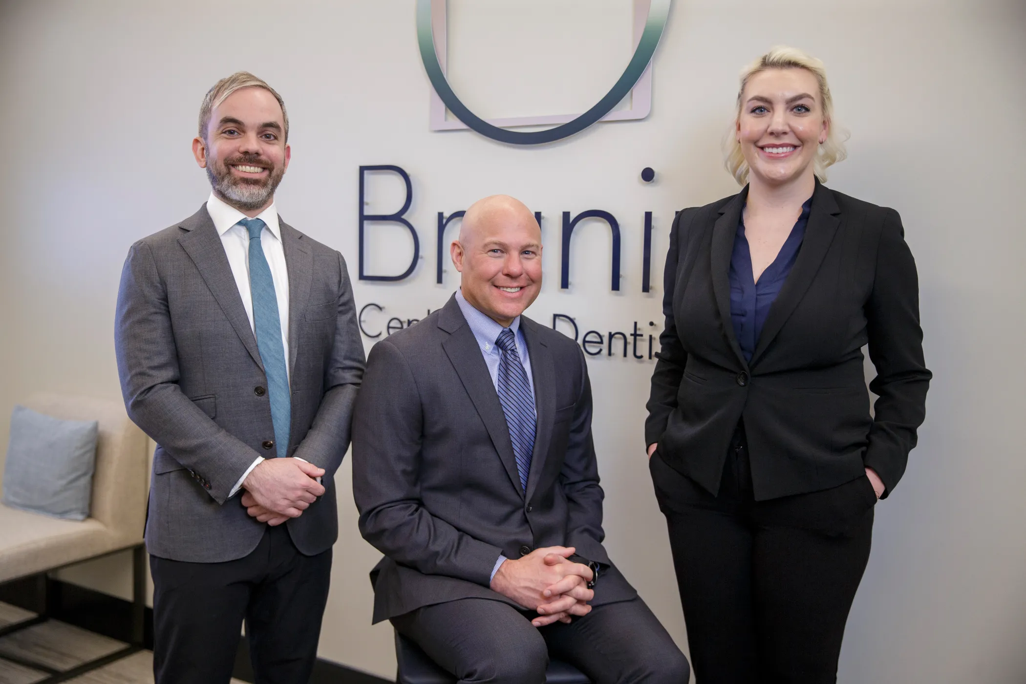 Superior doctors posing in front of Branin.