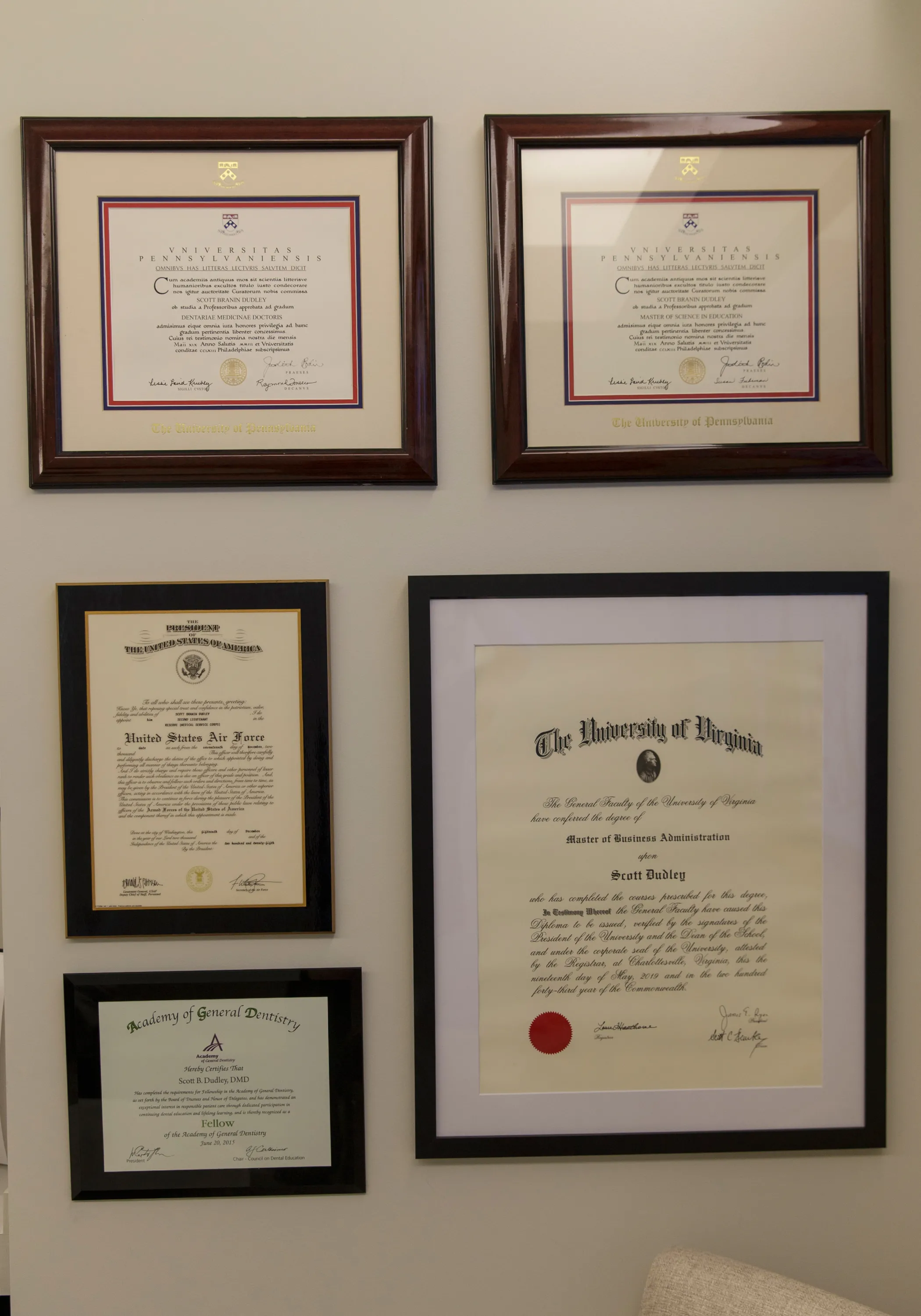 Wall of achievements.
